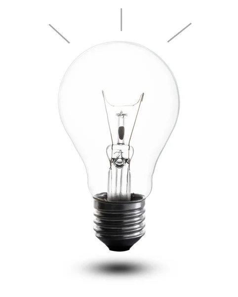 Лампа Изолированный Белый Фон Идея Концепция — стоковое фото