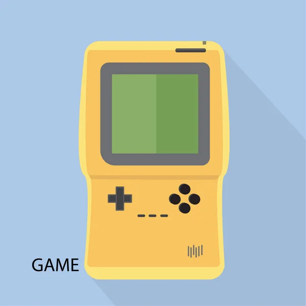 黄色のビデオゲームボーイの背景 — ストック写真