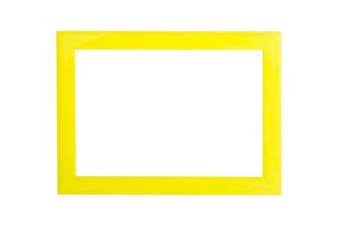 Sarı Çerçeve izole edilmiş beyaz arkaplan