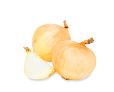Soğan izole edilmiş beyaz arkaplan