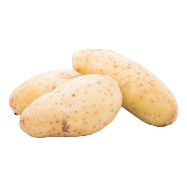 patates izole edilmiş beyaz arkaplan.
