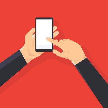 Akıllı telefon kullanan adam..