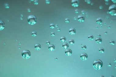 soyut su minyatür olarak düşer