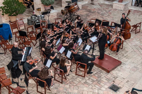 Klassieke Muziek Spelen Vorig Concert — Stockfoto