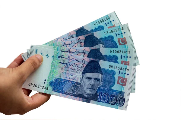 Pakistan 'da 1000 rupilik banknot Pakistan' da kullanılıyor.