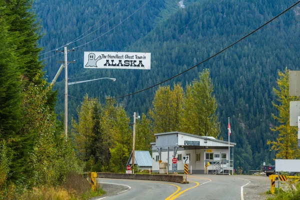 Hyder Alaska September 2018 Uma Cidade Fantasma Amigável Alasca Eua — Fotografia de Stock