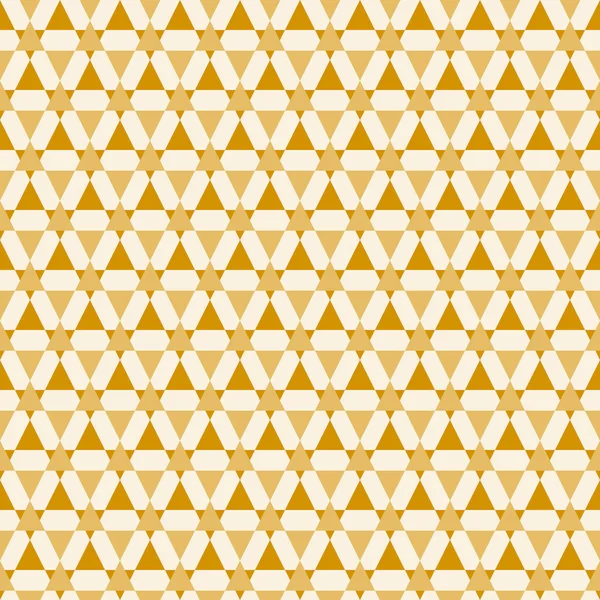 Muster mit gelben Sternen und Dreiecken — Stockvektor