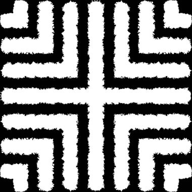 Mürekkeple yapılmış, soyut, kusursuz desenler. Tek renkli serbest yazı dokusu var. Yok edilmiş hatları olan siyah ve beyaz modern serbest çalışma arka planı. Vektör illüstrasyonu.