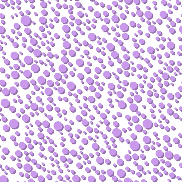 带圆点的生动的壁纸 幻想抽象紫色无缝图案 矢量图解 色彩斑斓的背景 — 图库矢量图片