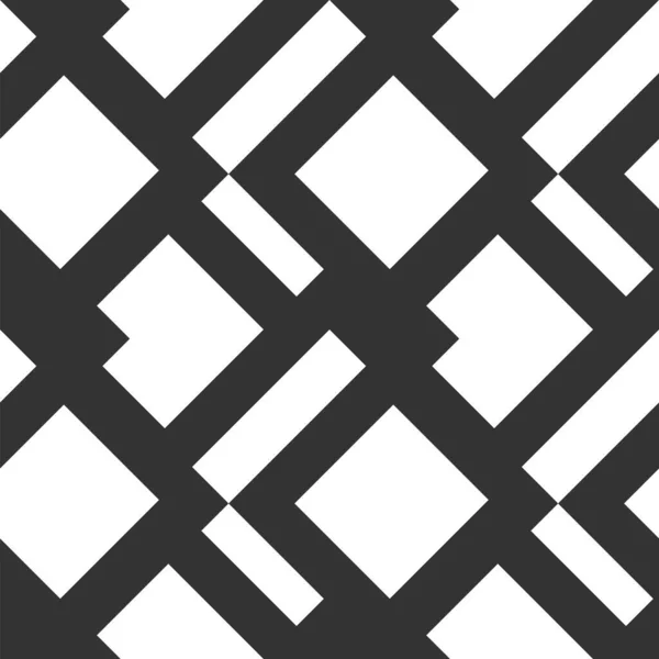 Nahtlose Monochrome Stoffstruktur Einfache Geometrische Abstrakte Kulisse Schwarzweiß Kunstdruck Moderne — Stockvektor