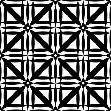 Kusursuz tek renkli etnik desenli kumaş dokusu. Basit geometrik kabile soyut arkaplanı. Siyah beyaz sanat baskısı. Tasarım duvar kağıdı, dekoratif kağıt, web vs. için modern illüstrasyon