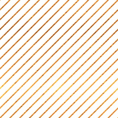 Simli folyo desenli beyaz ve altın desenli minimalist köşegen çizgileri. Soyut sanatsal arka plan. Kumaş tasarımı, duvar kağıdı, dekoratif kağıt, web için basit parlak illüstrasyon