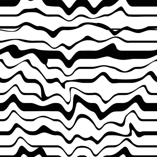 Seamless Monochrome Grunge Patern Fabric Texture Simple Geometric Abstract Broken — Stock Vector