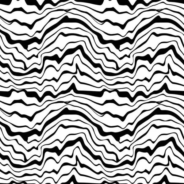 Seamless Monochrome Grunge Patern Fabric Texture Simple Geometric Abstract Broken — Stock Vector