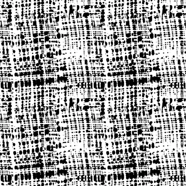 Textura Tejido Patern Grunge Monocromo Sin Costuras Salpicadura Artística Abstracto — Archivo Imágenes Vectoriales