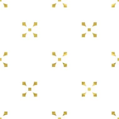 Beyaz ve altın desenli, parlak folyo desenli, sade dört kuyruklu folyolar. Soyut sanatsal arka plan. Kumaş tasarımı, duvar kağıdı, dekoratif kağıt, web için parlak bir illüstrasyon