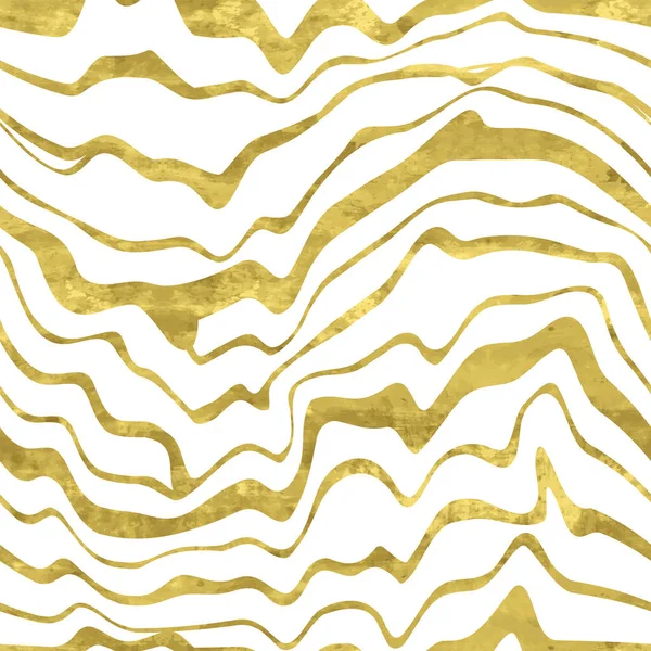 Padrão Sem Costura Branco Dourado Com Folha Brilho Grunge Texturizado — Vetor de Stock