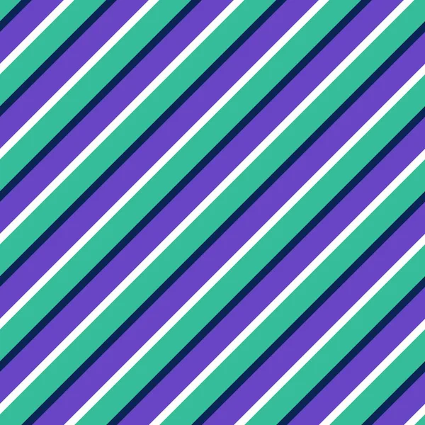 斜めの多色線でシームレスな抽象パターン デザインのためのカラフルな芸術ベクトルのイラストをストライプ 無限の青 紫の包装 — ストックベクタ