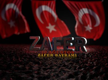 30 Ağustos Zafer Bayramı kutlamaları ve Türk bayrağı tasarım çalışması - Türkiye ve Türk bayrağı