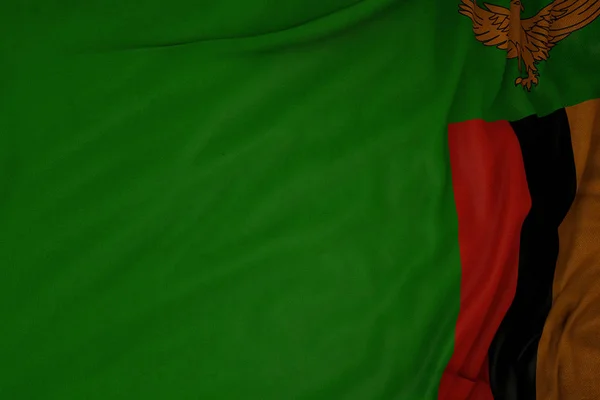 Zambiya Ülke Bayrağı — Stok fotoğraf