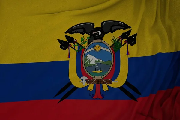 Ecuador Bandera Del Estado Del País — Foto de Stock