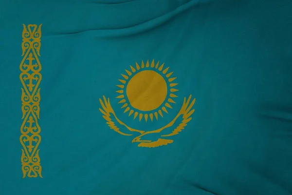 Казахстан Державний Прапор України — стокове фото