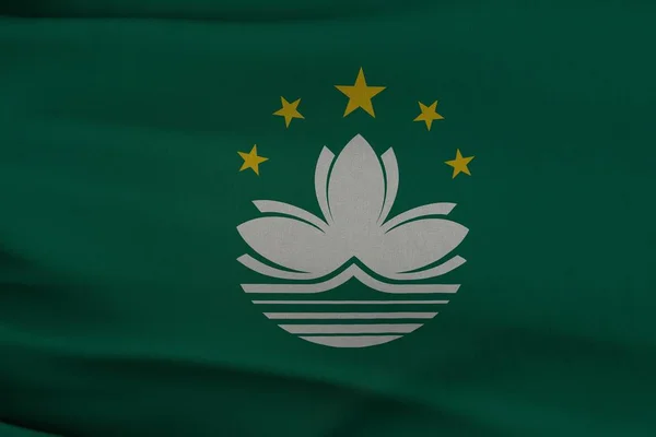 Macau Country State Flag — стокове фото