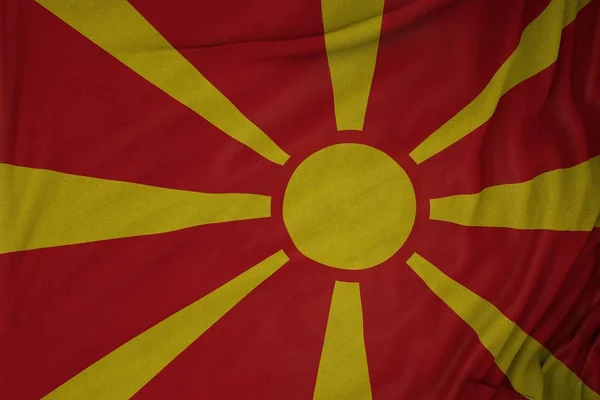 Македонія Державний Прапор — стокове фото