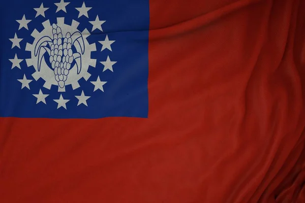 Янма Державний Прапор Країни — стокове фото