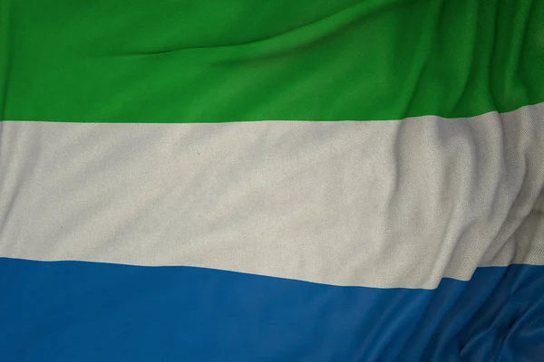 Сьєрра Леоне Державний Прапор — стокове фото