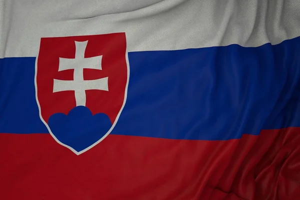 Slovakiet Landestatsflag - Stock-foto