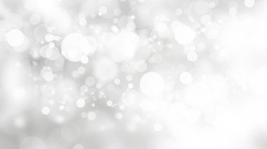 Beyaz bulanık arkaplan. Bokeh Noel 'i güzel, parlak Noel ışıklarını bulanıklaştırdı