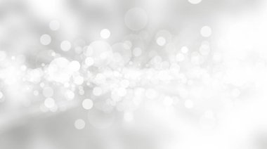 Beyaz bulanık arkaplan. Bokeh Noel 'i güzel, parlak Noel ışıklarını bulanıklaştırdı