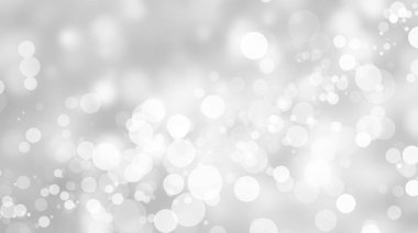 Beyaz bulanık arkaplan. Bokeh Noel 'i güzel, parlak Noel ışıklarını bulanıklaştırdı
