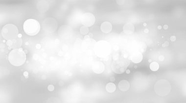 Beyaz bulanık arkaplan. Bokeh Noel 'i güzel, parlak Noel ışıklarını bulanıklaştırdı