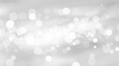 Beyaz bulanık arkaplan. Bokeh Noel 'i güzel, parlak Noel ışıklarını bulanıklaştırdı