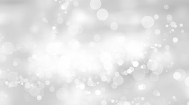 Beyaz bulanık arkaplan. Bokeh Noel 'i güzel, parlak Noel ışıklarını bulanıklaştırdı