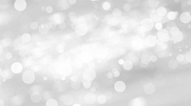 Beyaz bulanık arkaplan. Bokeh Noel 'i güzel, parlak Noel ışıklarını bulanıklaştırdı