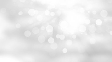 Beyaz bulanık arkaplan. Bokeh Noel 'i güzel, parlak Noel ışıklarını bulanıklaştırdı