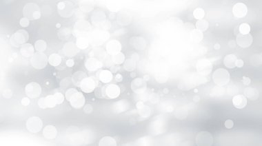 Beyaz bulanık arkaplan. Bokeh Noel 'i güzel, parlak Noel ışıklarını bulanıklaştırdı