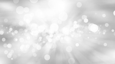 Beyaz bulanık arkaplan. Bokeh Noel 'i güzel, parlak Noel ışıklarını bulanıklaştırdı