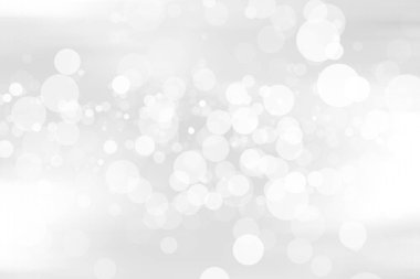 Beyaz bulanık arkaplan. Bokeh Noel 'i güzel, parlak Noel ışıklarını bulanıklaştırdı