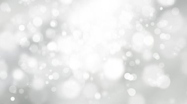Beyaz bulanık arkaplan. Bokeh Noel 'i güzel, parlak Noel ışıklarını bulanıklaştırdı