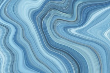 blue marble and green paint texture, abstract background.