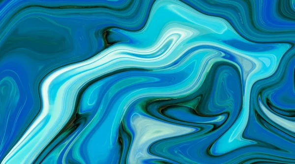 Мраморные Чернила Красочные Синий Мраморный Узор Текстуры Абстрактного Фона Можно — стоковое фото
