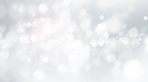 Beyaz bulanık arkaplan. Bokeh Noel 'i güzel, parlak Noel ışıklarını bulanıklaştırdı