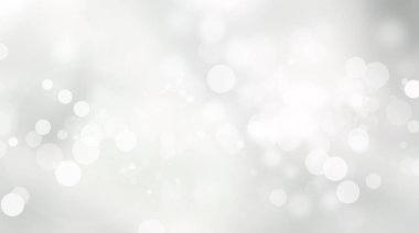 Beyaz bulanık arkaplan. Bokeh Noel 'i güzel, parlak Noel ışıklarını bulanıklaştırdı