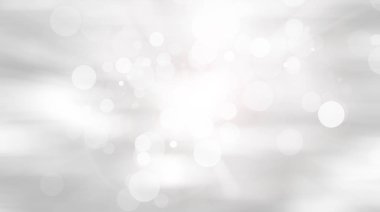 Beyaz bulanık arkaplan. Bokeh Noel 'i güzel, parlak Noel ışıklarını bulanıklaştırdı