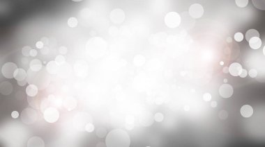 Beyaz bulanık arkaplan. Bokeh Noel 'i güzel, parlak Noel ışıklarını bulanıklaştırdı