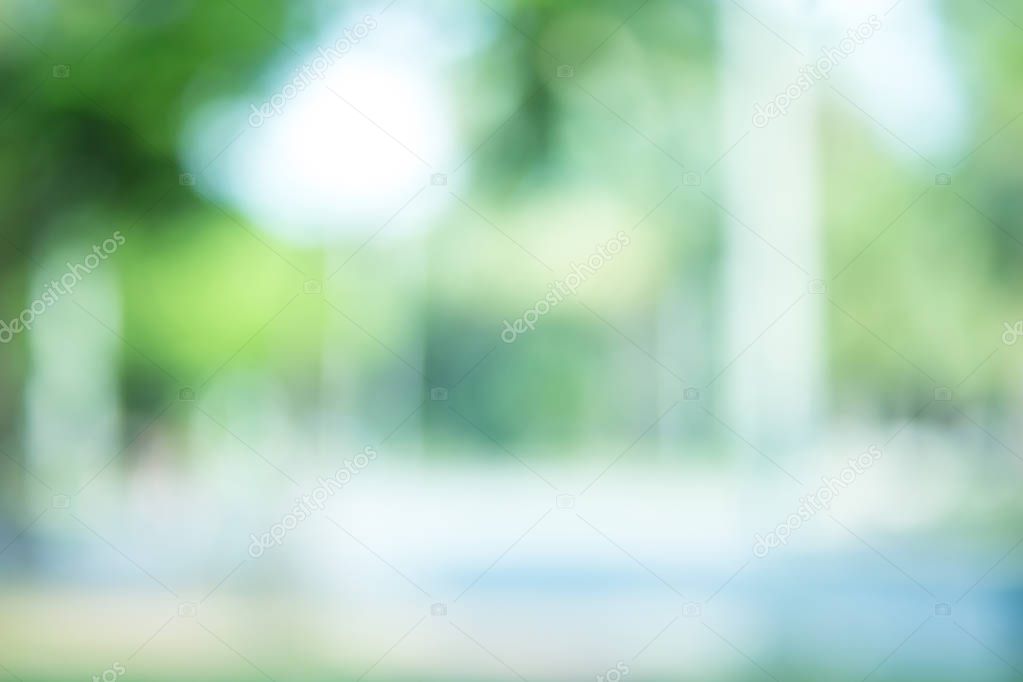 green blurred backdrop of nature, circle light wallpaper, white bokeh background